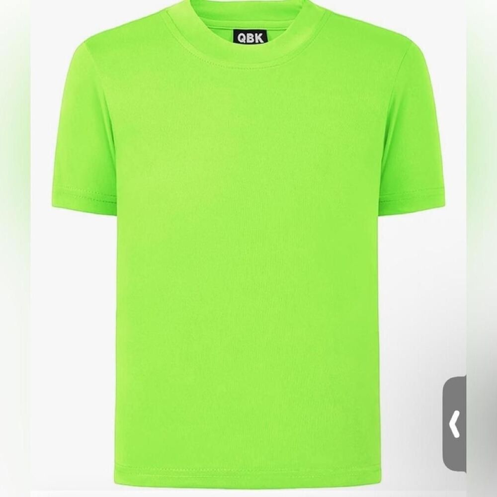QBK 2T to Youth Neon Shirt Kids UPF 50+ Dry Fit Athletic Short Sleeve T Shirts